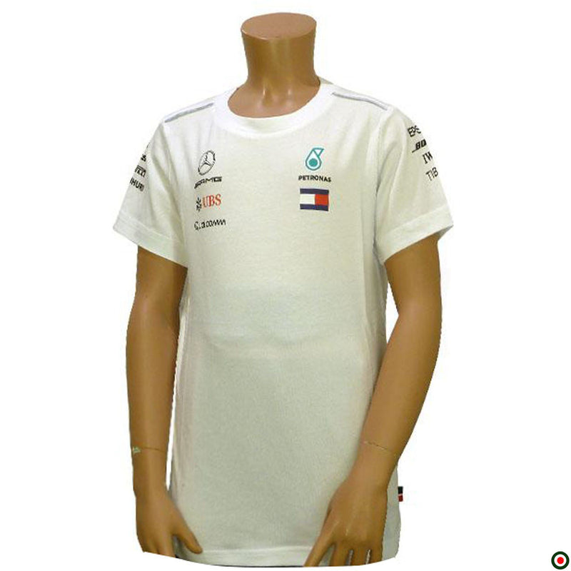 T-shirt bambino AMG Mercedes Petronas F1 Team sponsor 2018  https://f1monza.com/products/t-shirt-bambino-amg-mercedes-petronas-f1-team-sponsor-2018