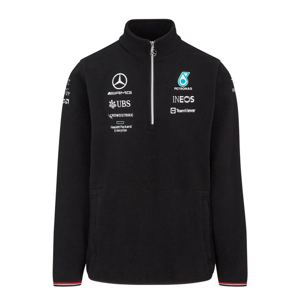 Fleece Sweatshirt 1/4 ZIP AMG Mercedes Petronas F1 Team sponsor 2022