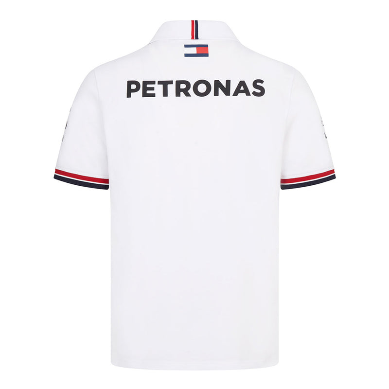 Polo Mercedes AMG Petronas F1 Team sponsor 2022 bianca