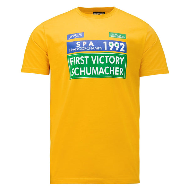 T-shirt Maglietta Michael Schumacher prima Vittoria 1992 SPA
