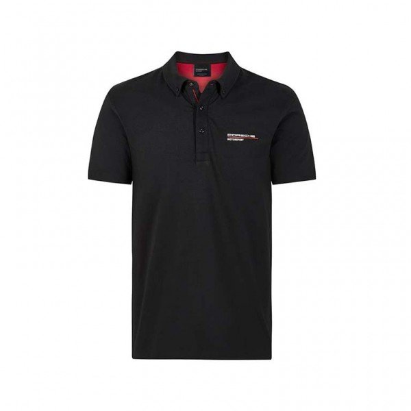 Porsche Motorsport polo shirt in black