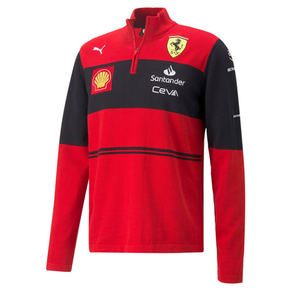 Sweatshirt 1/4 zip Scuderia Ferrari F1 Team sponsor 2022