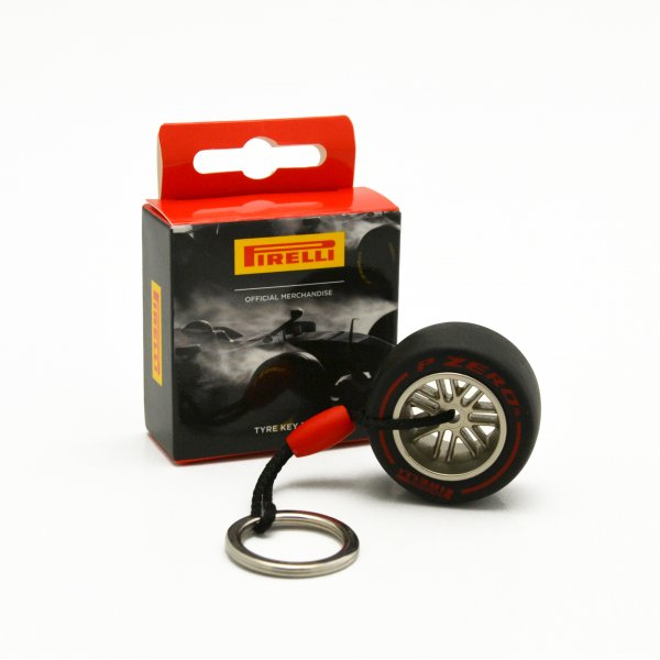 Key ring Pirelli Tire P Zero F1 Red Soft